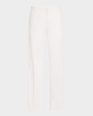 Men's Premium Cotton Flat-Front Pants