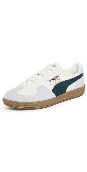 PUMA Palermo Sneakers WARM WHITE-GREEN TERRAIN 9