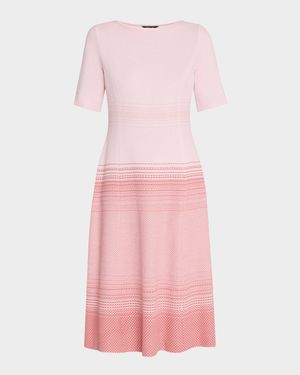 Modern Fit Ombre Knit Midi Dress
