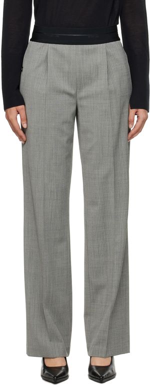 Helmut Lang Black & White Pull-On Trousers
