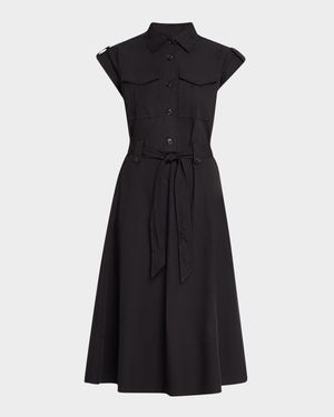 Kayla Belted Midi Shirtdress