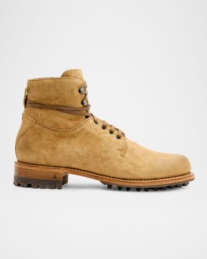 Men's Moto Suede Work Boots