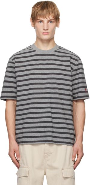 AMI Paris Gray Sailor T-shirt