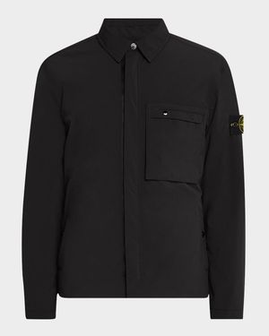 Men's Soft Shell Jacket with Arm Patch