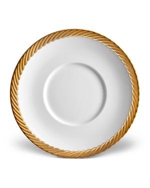 Corde Saucer, White/Gold
