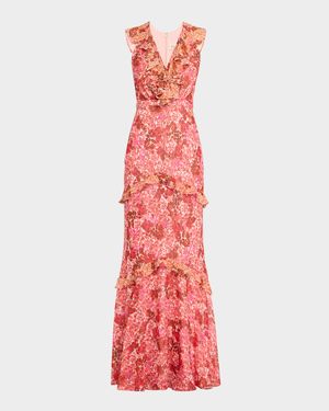 Rita Tiered Ruffle Cocktail Dress