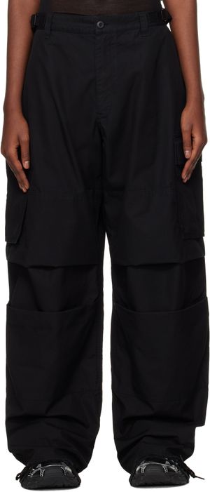 032c Pantalon cargo Overtime noir