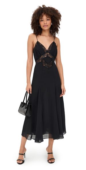 Lioness Harmony Midi Dress Obsidian S