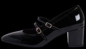 Pablo - Babies à talons en cuir - Taille 40 - Noir