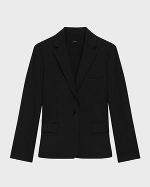 Traceable Wool Slim Blazer Jacket