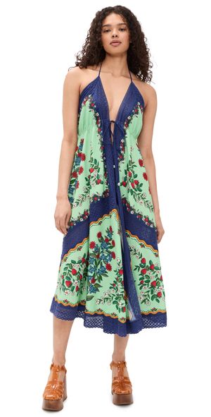 FARM Rio Fruit Beauty Faded Green Maxi Dress Fruit Beauty Faded Green XL