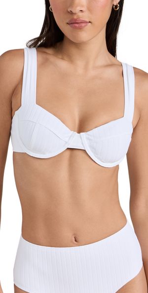 Solid & Striped The Lilo Bikini Top Marshmallow XL
