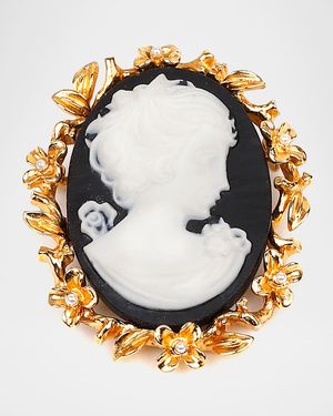 Cameo Gold Pin