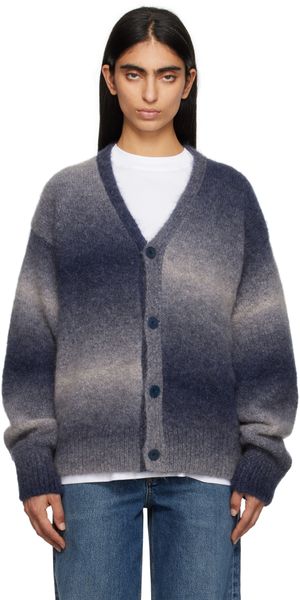 Études Navy Alpaca Cardigan