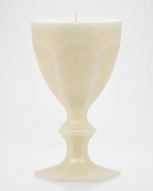 Harcourt Goblet Candle, Ivory