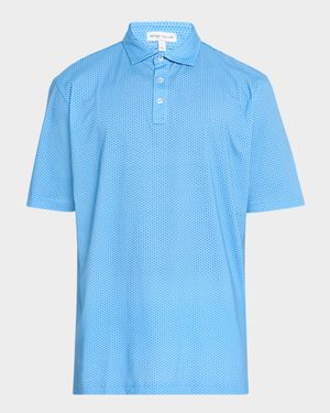 Men's Crown Comfort Turtle-Print Polo Shirt