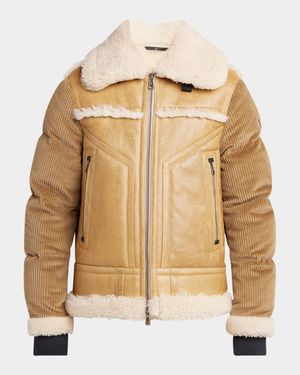 Men's Argens Shearling Bomber Jacket