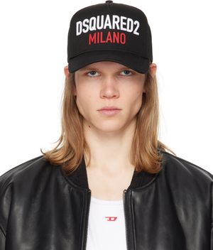 Dsquared2 Black 'Milano' Baseball Cap