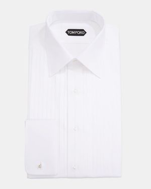 Men's Plisse Formal Dress Shirt