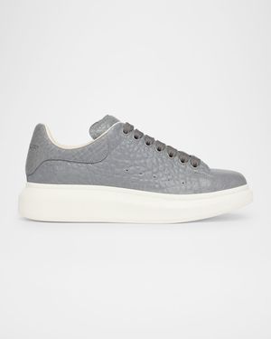 Men's Grainy Leather Oversized Sneakers