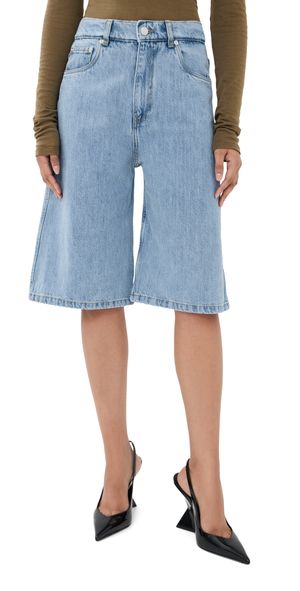 Coperni Bermuda Denim Shorts Blue Light S