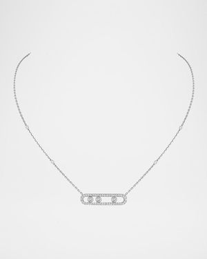 MOVE PAVE DIAMOND NECKLACE
