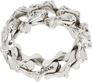 Emanuele Bicocchi Silver Arabesque Chain Ring