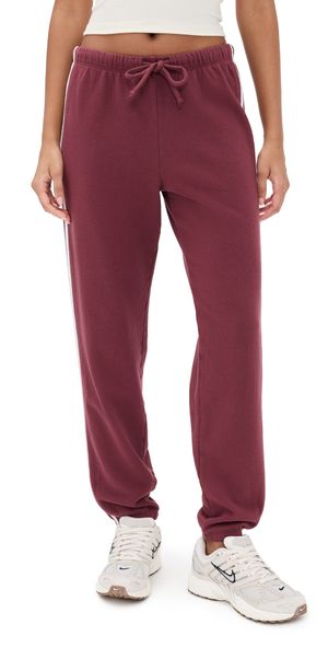 Year of Ours Boyfriend Sweatpants Burgundy/Cream M