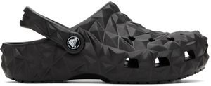 Crocs Black Classic Geometric Clogs