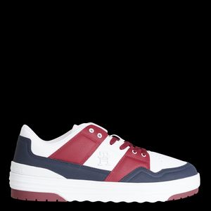 Tommy Hilfiger - Baskets basses en cuir mélangé - Taille 40 - Bleu