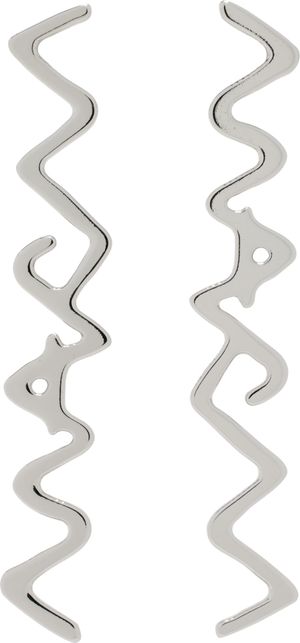 Marni Silver 'Marni' Symbol Drop Earrings