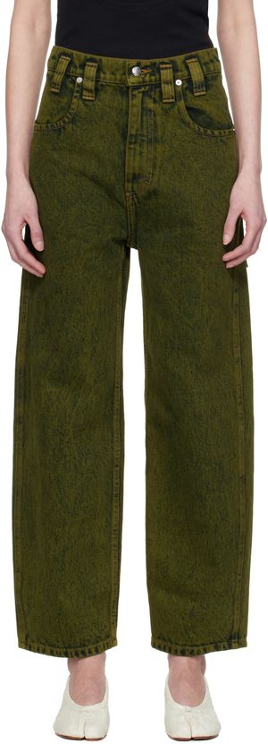Eckhaus Latta Jean ample vert
