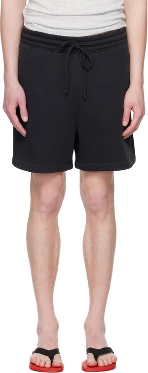 SKIMS Black Fleece Lounge Relaxed Shorts