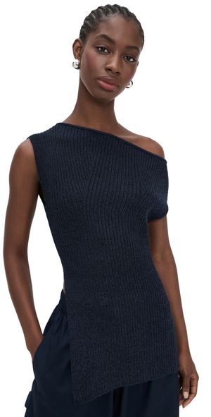 A. L.C. Millie Knit Top Navy M