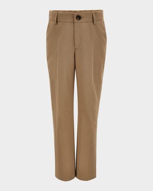 Boy's Formal Organic Cotton Gabardine Pants, Size 6-14