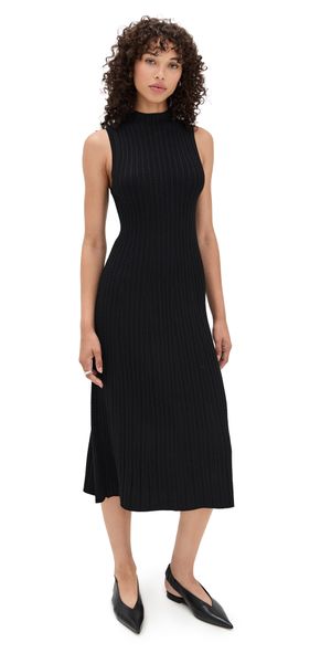 Theory Cable Rib Dress Black L