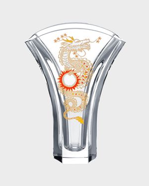 Solar Dragon Ginkgo Vase - 10"