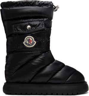 Moncler Bottes Gaia noires rembourrées en duvet