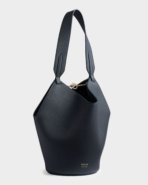 Lotus Mini Pebble Leather Tote Bag