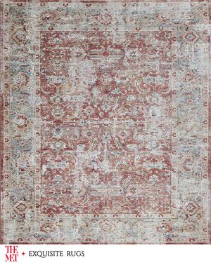 Antique Loom Rust & Blue Rug, 12' x 15'