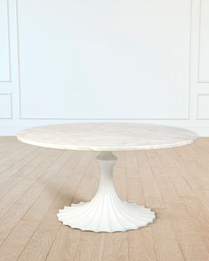 60" Marble Top Dining Table
