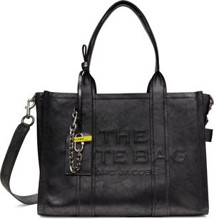 Marc Jacobs Gunmetal 'The Metallic Distressed Large' Tote