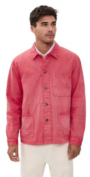 Polo Ralph Lauren Montauk Chino French Workwear Jacket Faded Red X L
