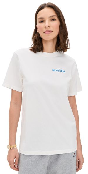 Sporty & Rich Health is Wealth T-Shirt White XS