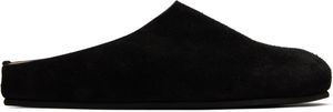 The Row Black Hugo Slippers