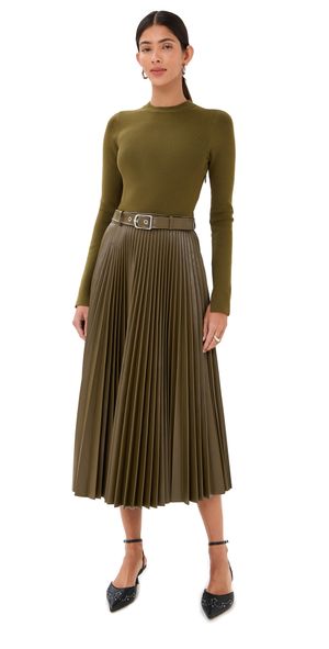 SIMKHAI Abilene Midi Dress Alligator XS