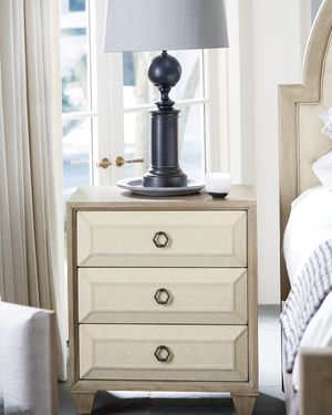 Santa Barbara Fabric-Trim Small Night Stand