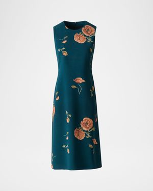 Anemone Double Face Cashmere-Blend Dress