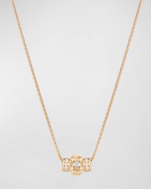 Possession Decor Palace 18K Rose Gold Pendant Diamond Necklace