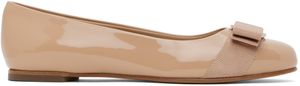 Ferragamo Ballerines Varina brun clair